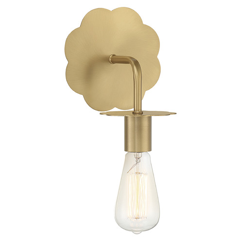 Meridian 8.25-Inch Wall Sconce in Natural Brass by Meridian M90104NB
