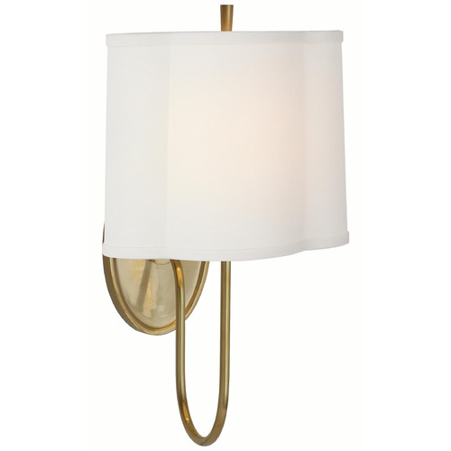Visual Comfort Signature Collection Visual Comfort Signature Collection Barbara Barry Simple Scallop Soft Brass Sconce BBL2017SB-L