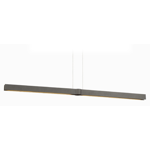 George Kovacs Lighting George Kovacs Structure Smoked Iron LED Island Light with Rectangle Shade P5491-172-L