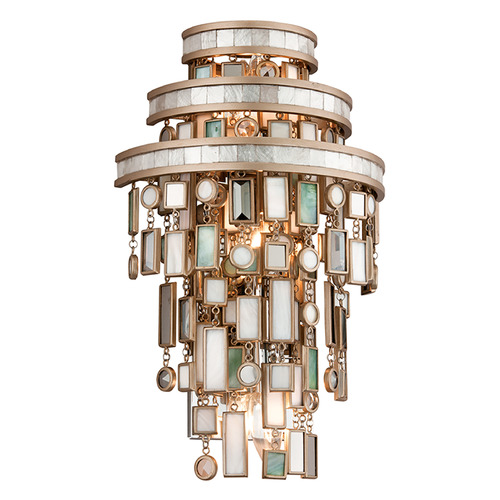 Corbett Lighting Dolcetti Champagne Leaf Sconce