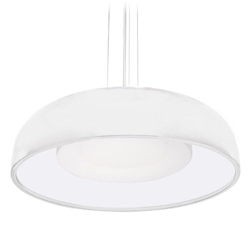 Kuzco Lighting Beacon White LED Pendant Light with Bowl / Dome Shade
