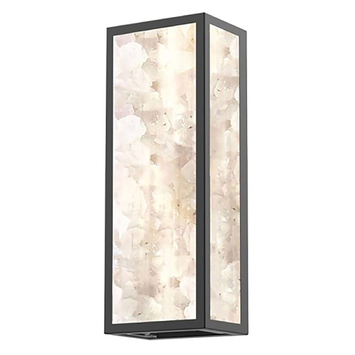 Salt Creek LED Outdoor Wall Light in Coal Black by Minka Lavery