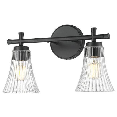 Z-Lite Z-Lite Belle Matte Black Bathroom Light 7519-2V-MB