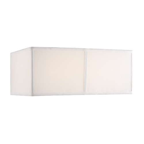 Design Classics Lighting Medium White Silk Rectangular Shade DCL SH7370