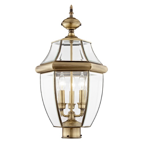 Livex Lighting Livex Lighting Monterey Antique Brass Post Light 2354-01