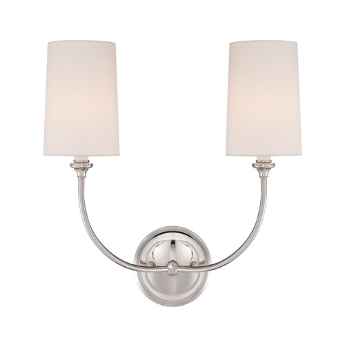Crystorama Lighting Sylvan Polished Nickel Sconce