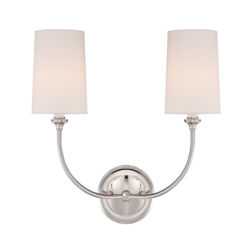 Crystorama Lighting Crystorama Lighting Sylvan Polished Nickel Sconce 2242-PN