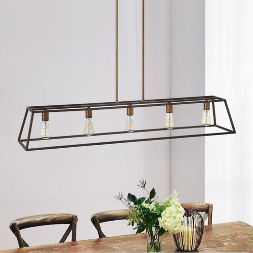 Fulton 50-Inch Bronze Linear Chandelier by Hinkley Lighting
