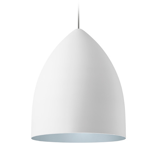 Signal Grande LED Pendant in White & Blue by Visual Comfort Modern