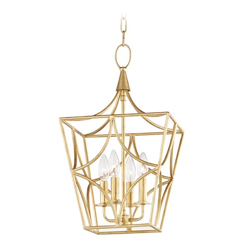 Hudson Valley Lighting Green Point Gold Leaf Pendant by Hudson Valley Lighting 4811-GL