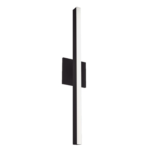 Modern Black LED Sconce with Frosted Shade 3000K 831LM by Kuzco Lighting