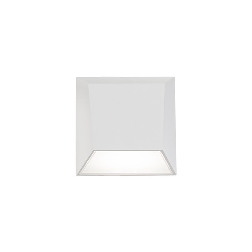 Atlantis 6-Inch Outdoor LED Wall Light in White 3000K 3CCT by WAC Lighting