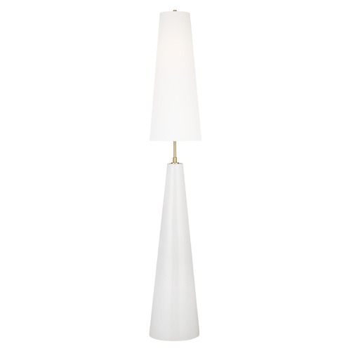 Kelly Wearstler 63.63-Inch Lorne Arctic White LED Floor Lamp by Visual Comfort Studio