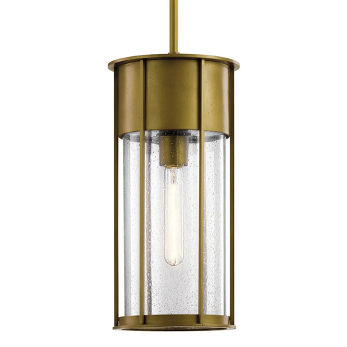 Camillo 17.50-Inch Outdoor Hanging Light in Natural Brass by Kichler
