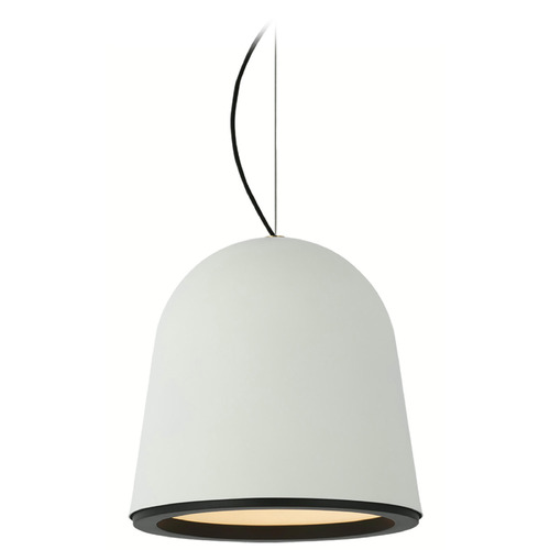 Visual Comfort Signature Collection Marie Flanigan Murphy Pendant in White & Black by VC Signature S5125PWBLK
