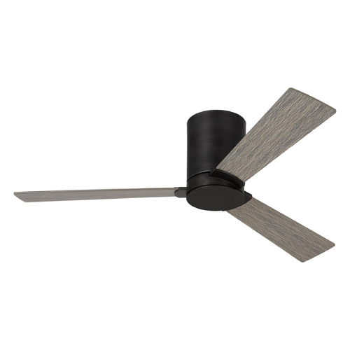 Visual Comfort Fan Collection Visual Comfort Fan Collection Rozzen 52 Hugger Aged Pewter Ceiling Fan Without Light 3RZHR52AGP