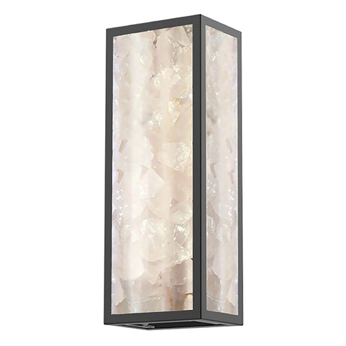 Salt Creek LED Outdoor Wall Light in Coal Black by Minka Lavery