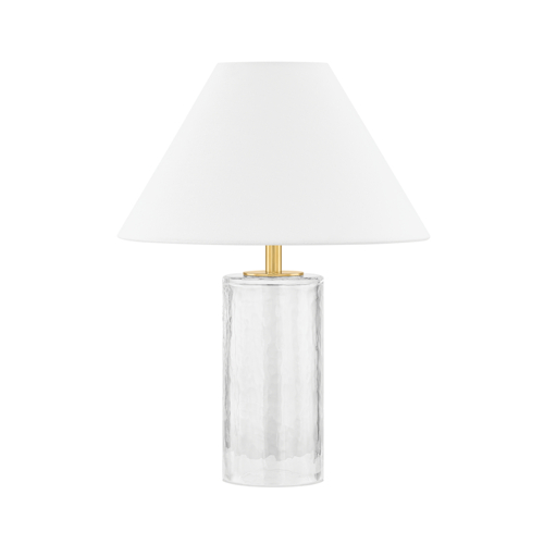 Mandy 16-Inch Table Lamp in Aged Brass by Mitzi by Hudson Valley