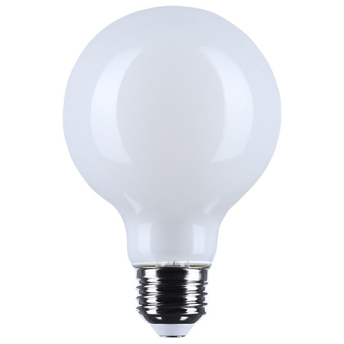 6W G25 3500K E26 Base White LED Light Bulb by Satco Lighting