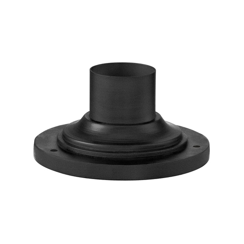 Troy Lighting Textured Black Round Pier Mount Fitter