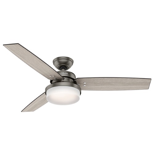 Sentinel Brushed Slate LED Ceiling Fan by Hunter Fan Company
