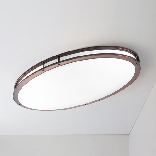 32.50-Inch Oval LED Flush Mount in Urban Bronze by Progress Lighting