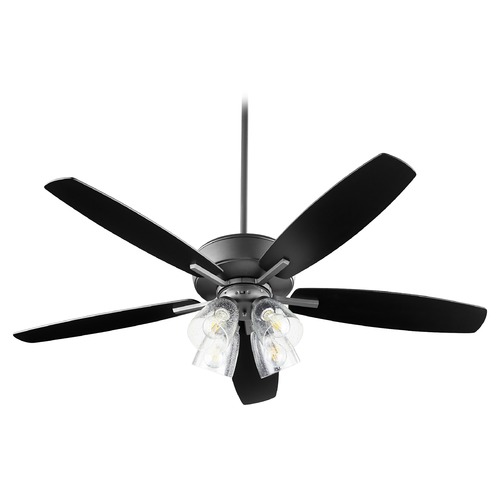 Breeze Noir LED Ceiling Fan with Light by Quorum Lighting