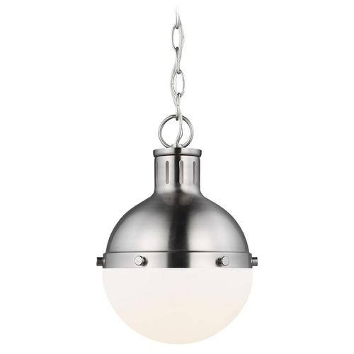 Visual Comfort Studio Collection Hanks Small Brushed Nickel Pendant by Visual Comfort Studio 6177101-962