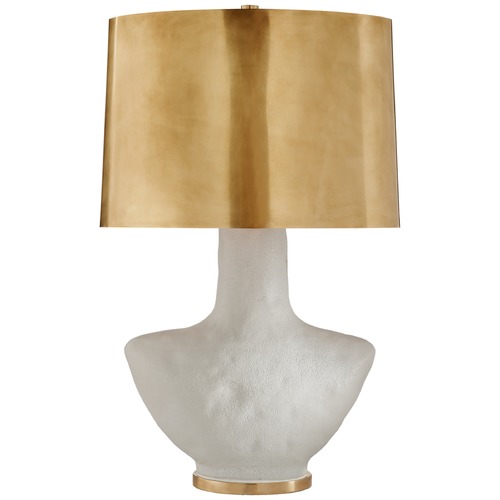 Visual Comfort Signature Collection Kelly Wearstler Armato Table Lamp in Porous White by Visual Comfort Signature KW3612PRWAB