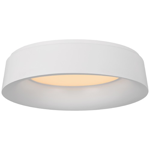 Visual Comfort Signature Collection Barbara Barry Halo Large Flush Mount in White by Visual Comfort Signature BBL4096WHT