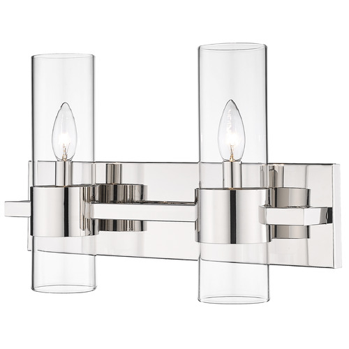 Z-Lite Lawson Polished Nickel Bathroom Light by Z-Lite 343-2V-PN