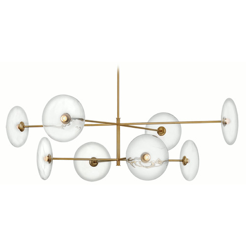 Ian K. Fowler Calvino Radial Chandelier in Brass by VC Signature