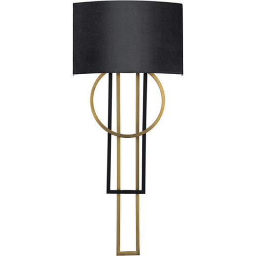 Modern Forms by WAC Lighting Sartre 32-Inch LED Wall Sconce in Black & Aged Brass by Modern Forms WS-80332-BK/AB