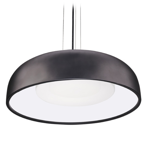 Kuzco Lighting Beacon Black LED Pendant Light with Bowl / Dome Shade
