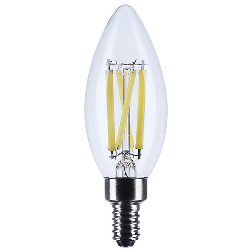 8W B11 3500K E12 Base Clear LED Light Bulb by Satco Lighting