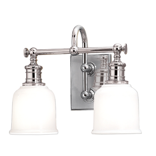 Keswick 2-Light Bath Light in Chrome by Hudson Valley Lighting