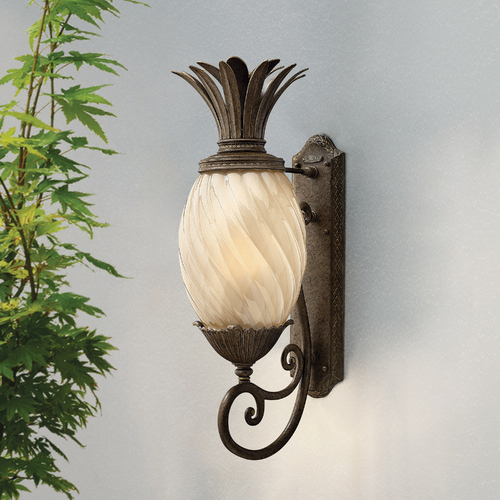 Plantation 28-Inch Outdoor Wall Light in Pearl Bronze by Hinkley Lighting