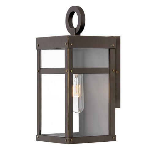 Hinkley Porter Small Oil Rubbed Bronze Outdoor Wall Light by Hinkley Lighting 2806OZ