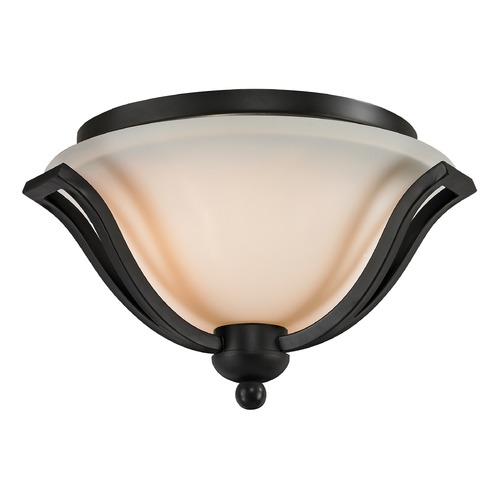 Lagoon Matte Black Flush Mount by Z-Lite