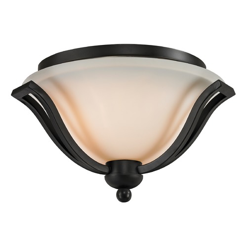 Z-Lite Lagoon Matte Black Flush Mount by Z-Lite 703F2-MB