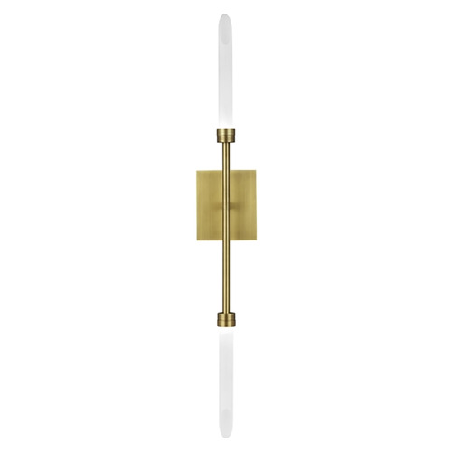 Visual Comfort Modern Collection Spur LED Wall Sconce in Aged Brass by Visual Comfort Modern 700WSSPRR-LED927