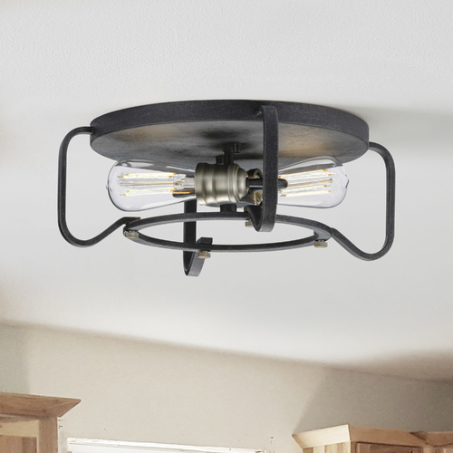 Foster Gilded Iron Flush Mount by Progress Lighting