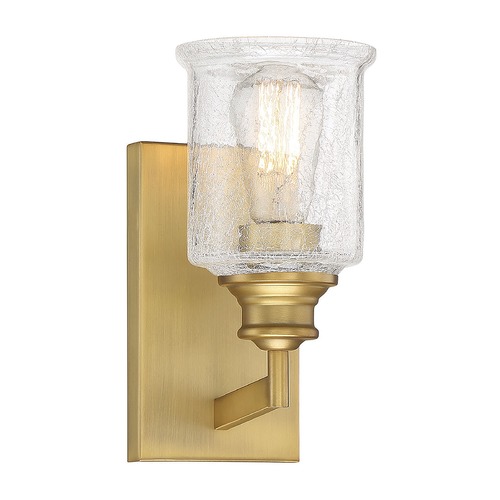 Hampton Warm Brass Sconce by Savoy House