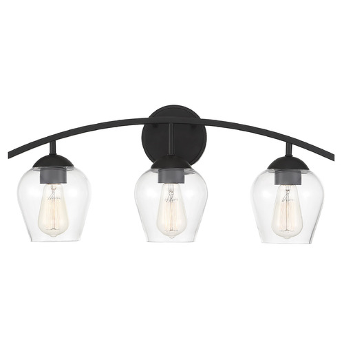 24-Inch Vanity Light in Matte Black by Meridian