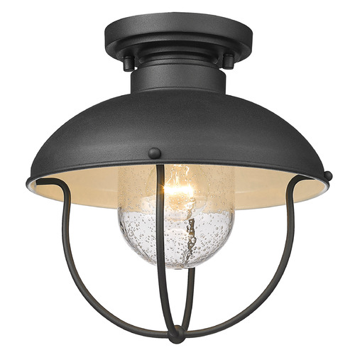 Z-Lite Ansel Outdoor Flush Mount in Black by Z-Lite 590F-BK