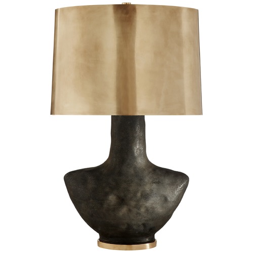 Visual Comfort Signature Collection Kelly Wearstler Armato Table Lamp in Black Metallic by Visual Comfort Signature KW3612SBMAB