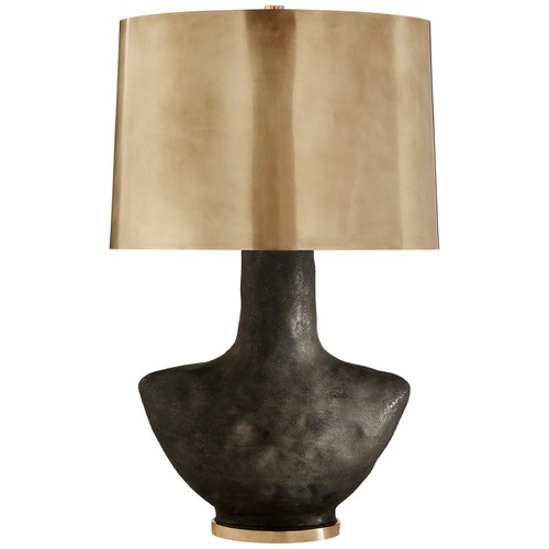 Kelly Wearstler Armato Table Lamp in Black Metallic by Visual Comfort Signature