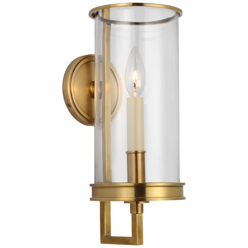 Visual Comfort Signature Collection Chapman & Myers Glendon Hurricane Sconce in Brass by Visual Comfort Signature CHD2610ABCG