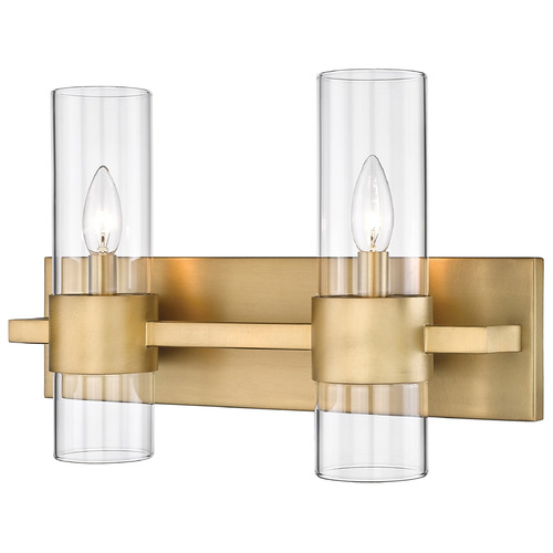 Z-Lite Lawson Rubbed Brass Bathroom Light by Z-Lite 343-2V-RB