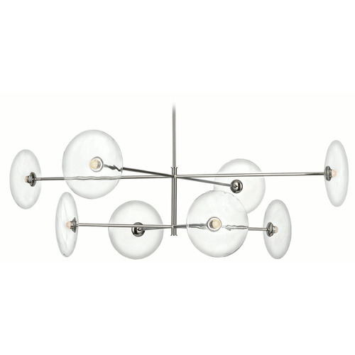Ian K. Fowler Calvino Radial Chandelier in Nickel by VC Signature
